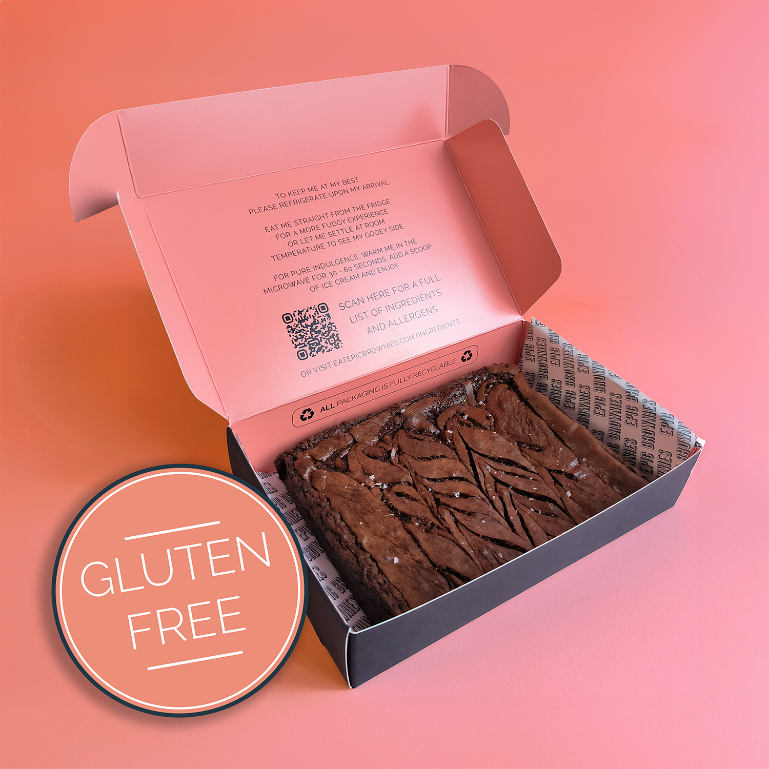 Epic Salted Caramel Brownie Slab image 0