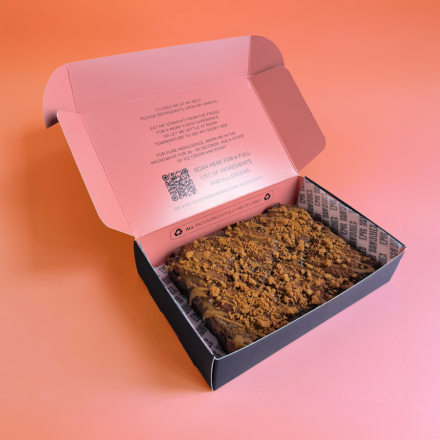Epic Lotus Biscoff Brownie Slab image 0